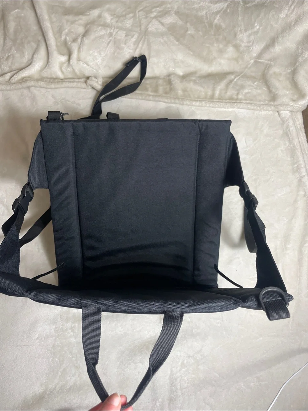 Eddie Bauer Black Foldable Outdoor Seat Messenger Bag